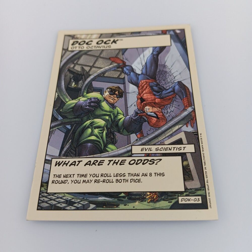 DOC OCK SPIDER-MAN Marvel Legends Showdown Card #DOK-03 What Are The Odds?